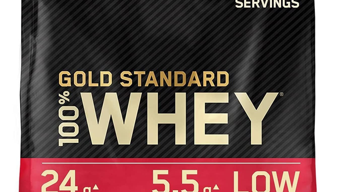 Optimum Nutrition Gold Standard 100% Whey Protein Powder, Vanilla Ice Cream Flavor